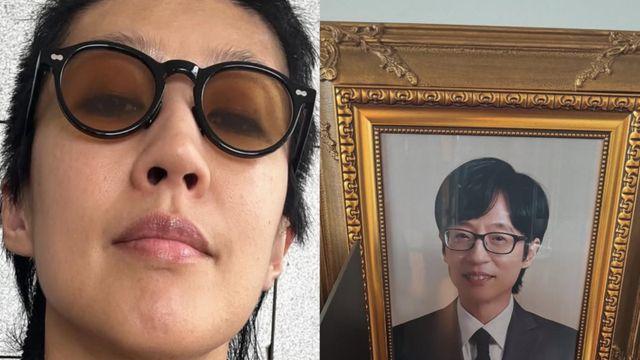 홍진경, 집 한켠 유재석 사진 전시 “매일 봐도 편안”
