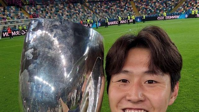 '유관력 미쳤다!' 이강인, '손흥민 빠진' 토트넘 상대로 추격골...슈퍼컵 첫 우승 견인