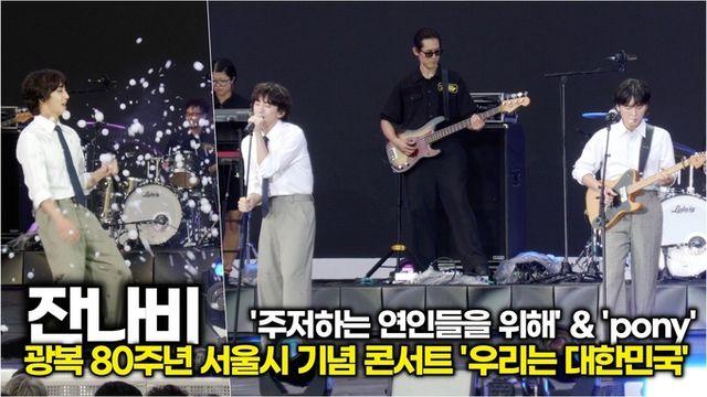[스타 영상] 잔나비, ‘주저하는 연인들을 위해’  ‘pony’ 무대 (광복 80주년 서울시 기념 콘서트)