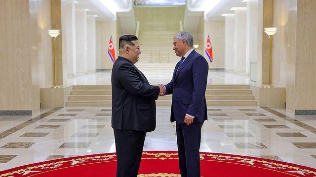 김정은, 러 하원의장 접견…”북러 인민 친밀감 더욱 두텁게”(종합)