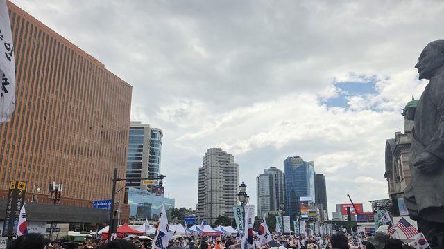 광복절 서울 곳곳 집회·행진…서울역 보수단체·용산 양대노총
