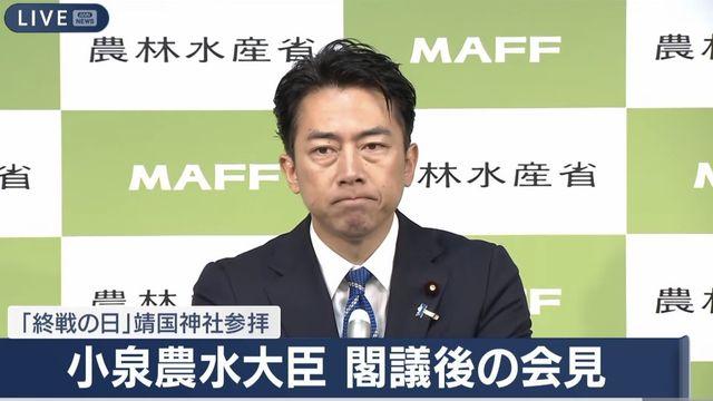 고이즈미 신지로 기자회견 참배이유