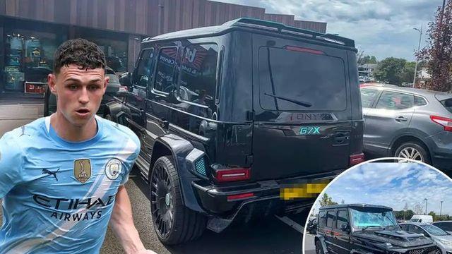 '비매너 논란' 필 포든, 마트 주차장에서 '두 칸' 차지...