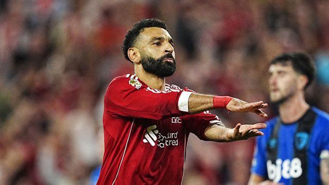 개막전부터 눈물 흘린 살라…리버풀은 본머스 4-2로 꺾고 EPL 첫 승