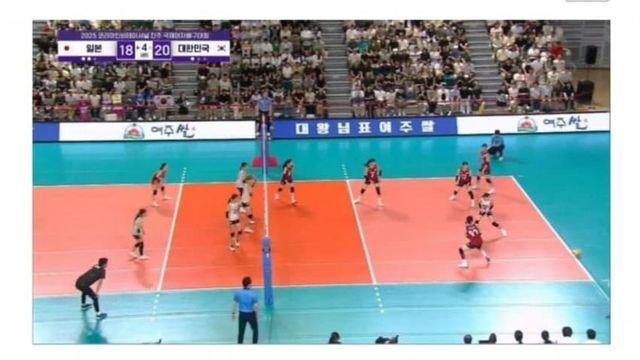 방금끝난 여자배구 한일전 판정 논란.. jpg