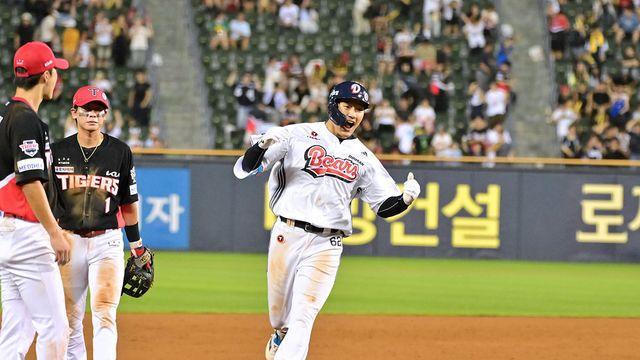 '데뷔 첫 끝내기 홈런' 15kg 벌크업 김재호 후계자, 16일 KIA전 6번 DH 선발 출격…추재현 말소 [잠실 현장]