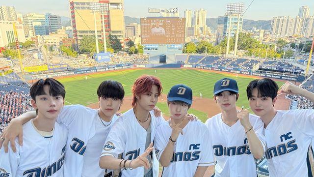 그룹 비보이즈, 프로야구 홈경기 시구·시타하며 승리요정 등극