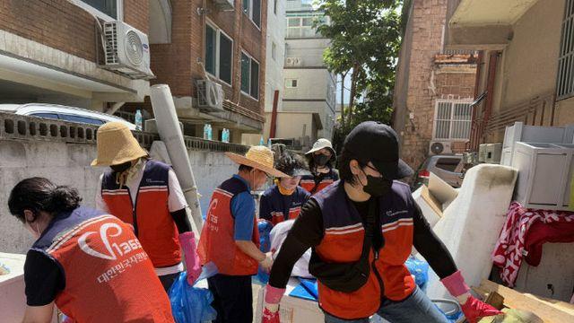 고양시자원봉사센터, 행주동 수해복구 봉사활동 전개