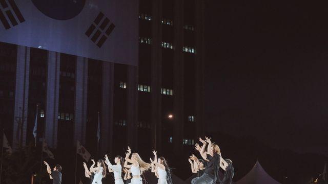 '우정잉 걸그룹' 투데이야, 광복 80주년 행사 떴다 