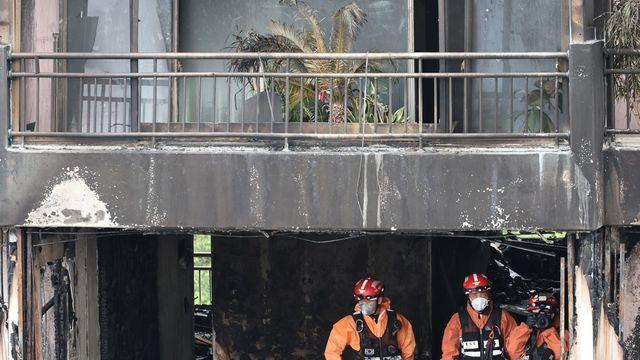 '18명 사상' 마포아파트 합동감식…피해액 1억5천만원 추산