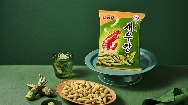 “톡 쏘는 와사비 맛 인기있네”… 농심 와사비새우깡, 2주 만에 180만봉 팔려