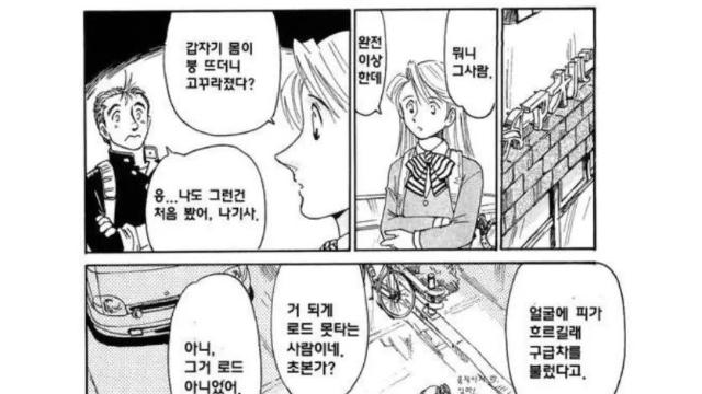 픽시자전거충 대가리깨는 만화