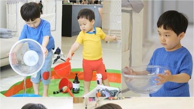 '27개월' 정우, 공룡 씻기며 귀여움 폭주('슈퍼맨이 돌아왔다')
