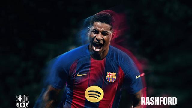 바르사에 '애정 폭발' 래시퍼드 