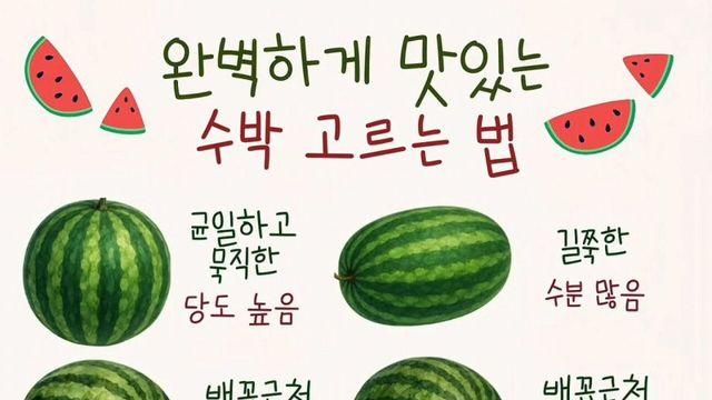 맛있는 수박 고르는 팁