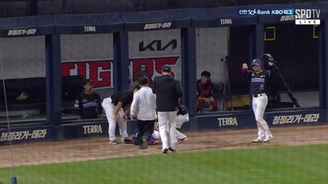 3연패 탈출에도 웃을 수 없었던 KIA, 9회 이창진 부상 