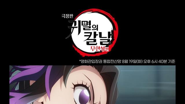 '귀멸의 칼날 : 무한성편' 예매 근황