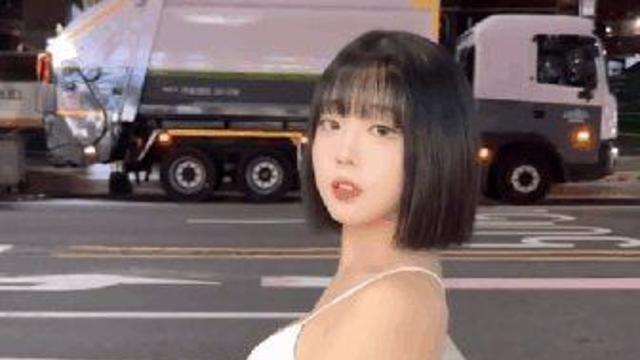 길거리에서 번호 따이는 여자 스타일