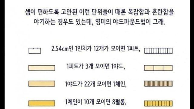 야드파운드에 대한 사람들의 오해