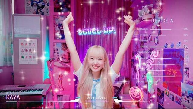 카야, 'Lv UP'으로 핑크빛 메신저 변신