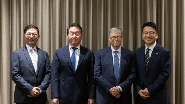 최태원 회장, 빌 게이츠 만나 '바이오·에너지' 협력 모색