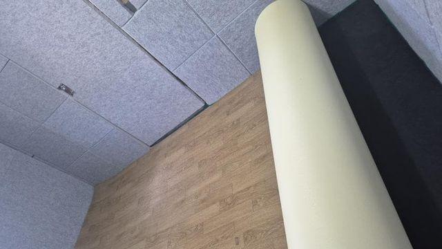 베붕이 옥상연습실 바닥장판시공 겸 정리(2)