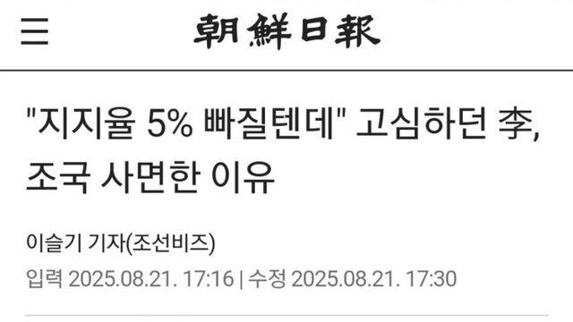 조국 사면 지지율 빠지는거 알고했네 ㅋㅋㅋ