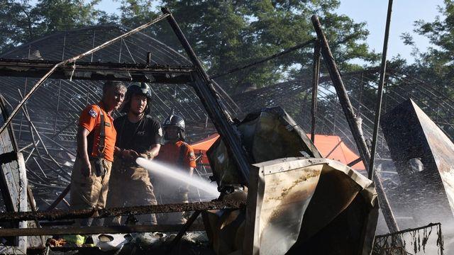 강남 세곡동 화훼단지 화재…비닐하우스·차량 불타(종합)
