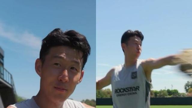 손흥민 야구 천재인가 