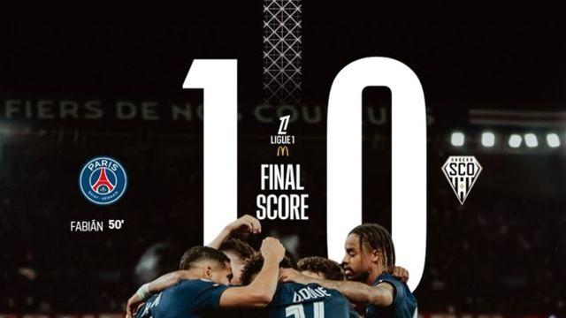 [리그앙 리뷰] ‘이적설’ 이강인 교체 출전→9분 소화... ‘루이스 결승골’ PSG, 앙제에 1-0 신승