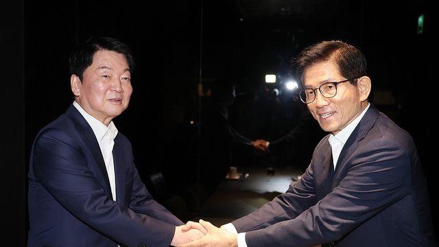 김문수, 안철수 만나 