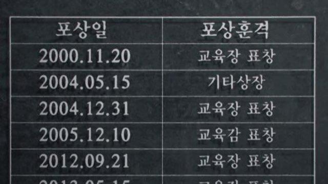 20년간 표창 9번 받은 베테랑 여교사