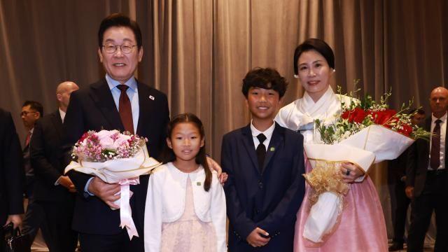 이재명, 재미 동포들 만나 