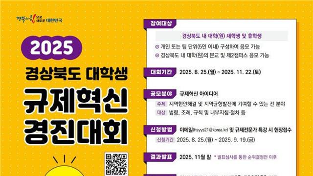 경북도, 대학생 규제혁신 경진대회