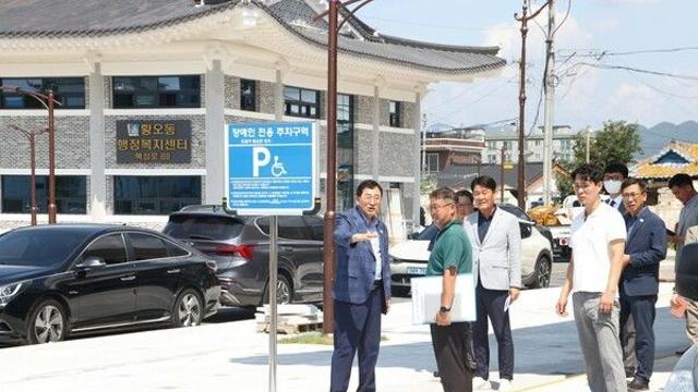 주낙영 경주시장, 통합청사 건립 현장 점검