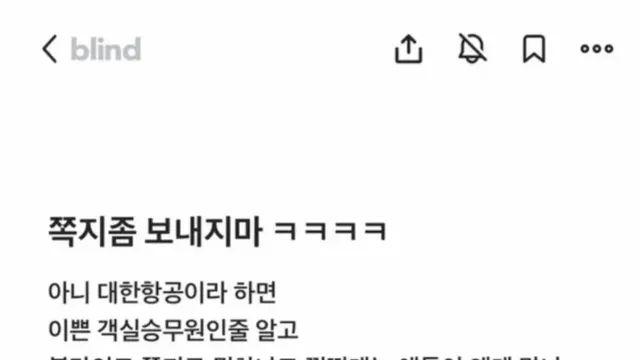 쪽지좀 그만 보내라는 대한항공 직원.jpg