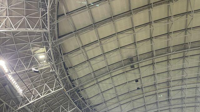 천장에 낀 타구로 2루타…한화 노시환 