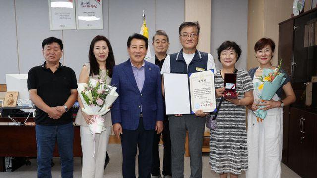 양산시, 6·25 참전유공자 故 박인남 유족에 화랑무공훈장 전수