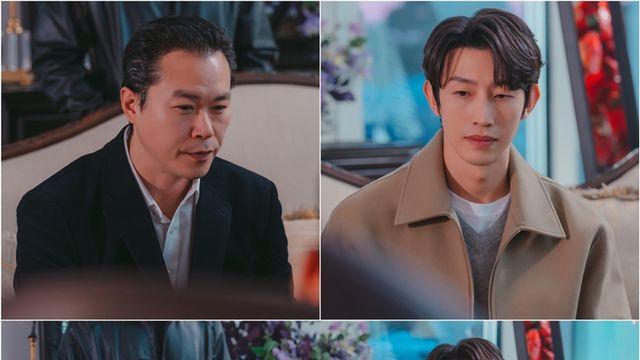 '메리 킬즈 피플' 강기영, 위기일발 '양팔 포박 동행'…무릎까지 꿇었다