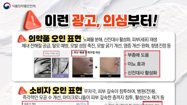 식약처, 최근 1년간 화장품 행정처분 427건…표시·광고위반 최다