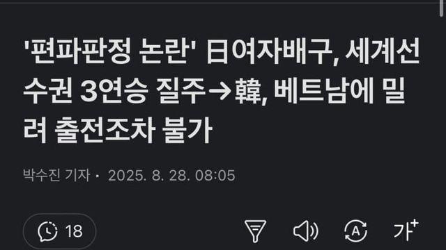광복절 편파판정으로 한일전배구 이긴후 근황