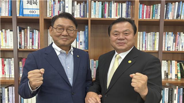 안용규 전 총장, 김교흥 국회 문체위원장과 태권도 현안 논의