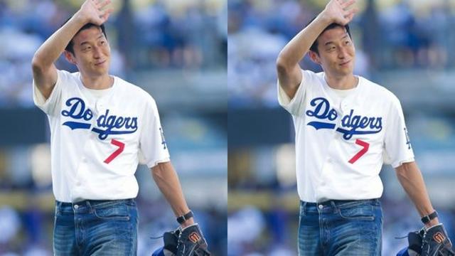 환호성 쏟아졌다… 손흥민, 생애 첫 시구서 보여준 ‘클라스’ (+영상)