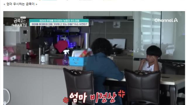 금쪽이들중 가장 순한맛이었던 금쪽이.JPG