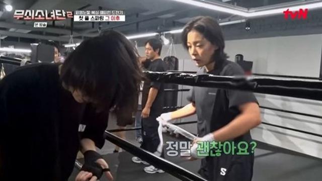 '복싱 2개월차' 설인아, 2년 복서 '쌍코피' 터뜨렸다…