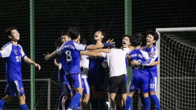 한남대-호남대, 광주대-단국대 격돌...1,2학년대학축구연맹전' 결승 진출팀 가려져