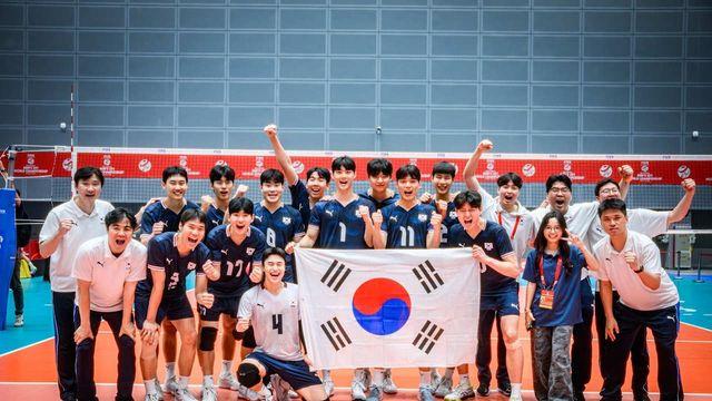 '윤경 26점' U-21 남자배구, 이집트 꺾고 9∼12위 결정전으로
