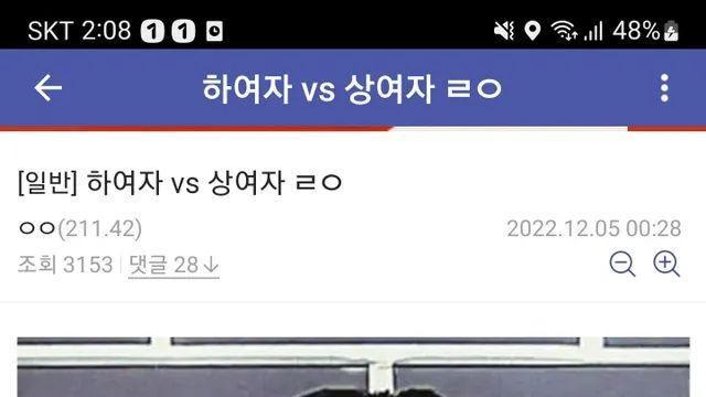 드라마속 하여자 VS 상여자