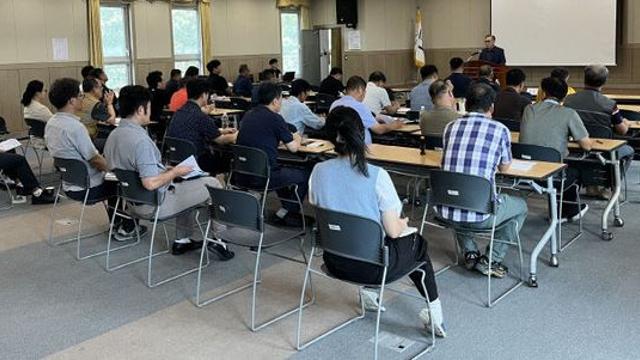 한국농어촌公 해남·완도지사, 건설현장 안전교육 실시