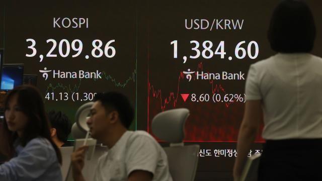 美GDP 반등에도 약달러…환율 1385원 보합세